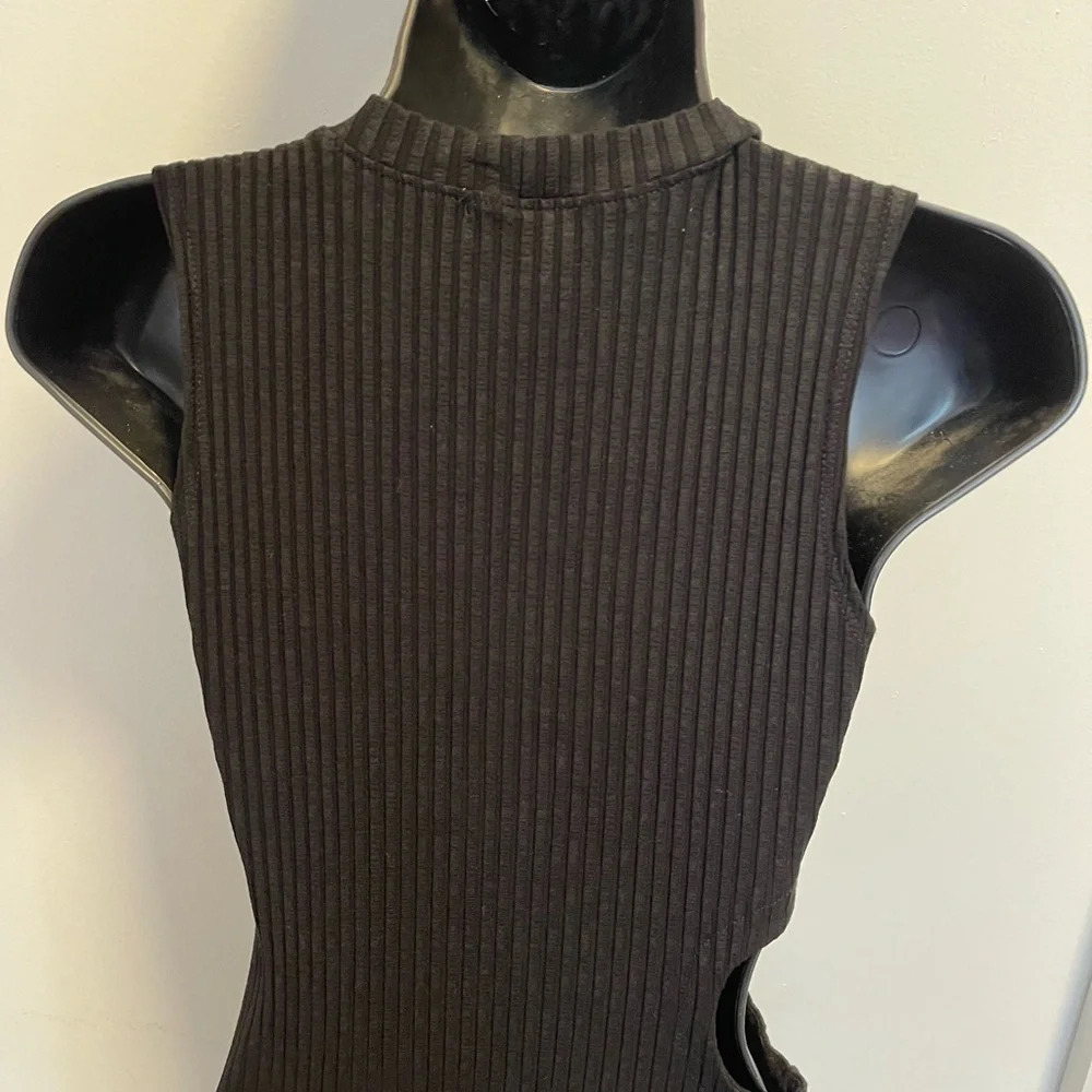 LNA Melis Cutout Short Mini Dress in Black Size M - Picture 5 of 6
